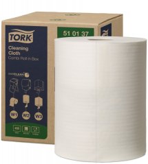 TORK 510137 – Jemná čisticí utěrka W1/W2/W3, netkaná text., 400 útr., 152m