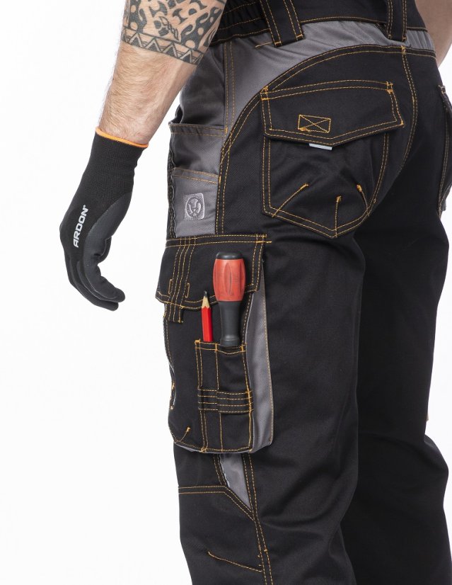 Montérkové černé kalhoty ARDON VISION - Barva: černá, Velikost: 46