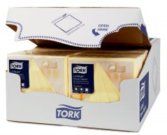 TORK 478712 – Linstyle® champagne ubrousky – večeře, netkané, 1 vr., 1/4 sklad, 12 x 50 ks - Karton