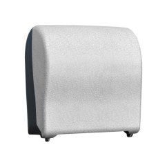 Merida MECHANICKÝ podavač papírových ručníků v rolích UNIQUE GLAMOUR WHITE LINE matný MINI