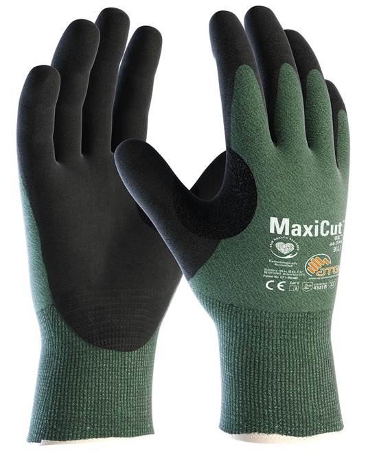ATG® protiřezné rukavice MaxiCut® Oil™ 44-304 - Barva: Zelená, Velikost: 06