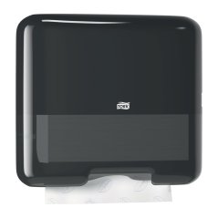 TORK 553108 – Singlefold MINI zásobník skládaných papírových ručníků V a C – černý; H3