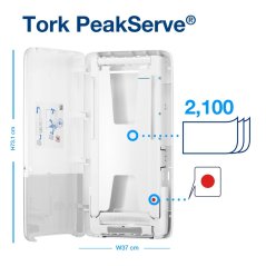 TORK PeakServe 552500 - Zásobník na jednovrstvé papírové ručníky H5