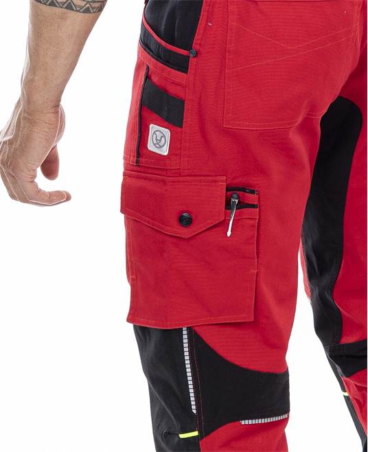Kalhoty ARDON®4Xstretch® červená - Barva: Červená, Velikost: 46