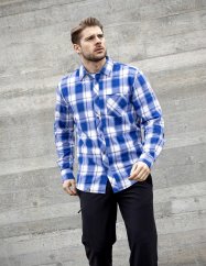 Košile ARDON®OPTIFLANNELS středně modrá royal S