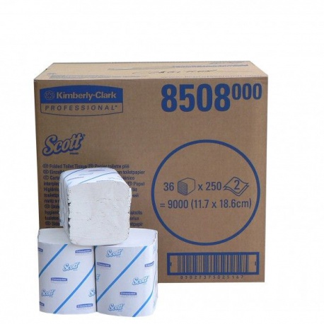 scott 36 toaletni papir skladany 250 9000 ks