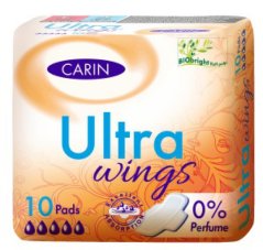 Vložky hygienické CARIN Ultra wings 10ks