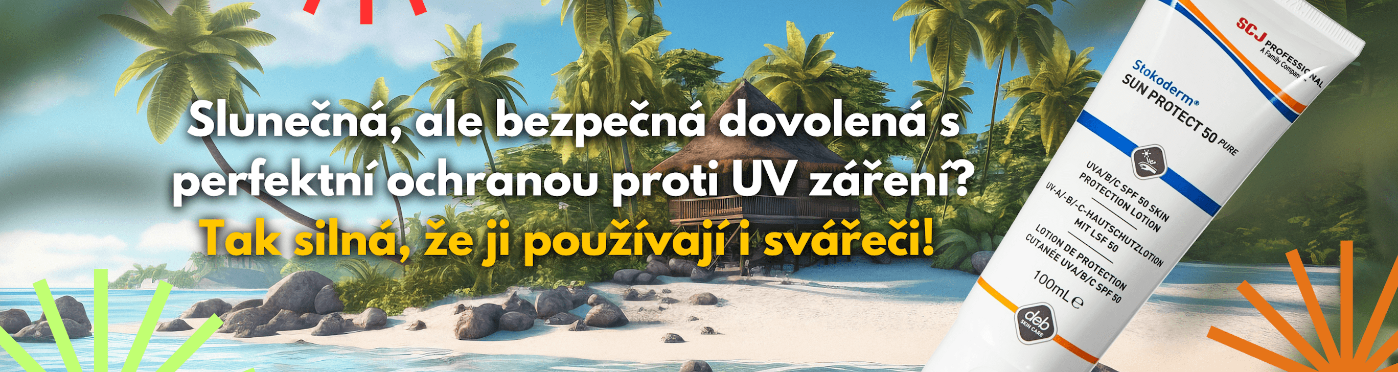 Letní ochrana proti silnému slunci je tady