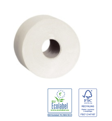 Toaletní papír Merida Jumbo Standard 2.vrstvý, 28cm, 270m, recykl, 6.rolí v balení