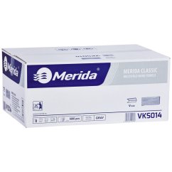 Skládané papírové ručníky 1.vrstvé Merida ekonomy, 5000ks, 23cm x 25cm certifikované