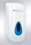 Dávkovač tekutého mýdla Merida Top bílý na dolévání 0,8l - Barva okénka dávkovač: modrá