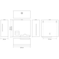 Zásobník na hygienické vložky Bemeta nerezový růžový