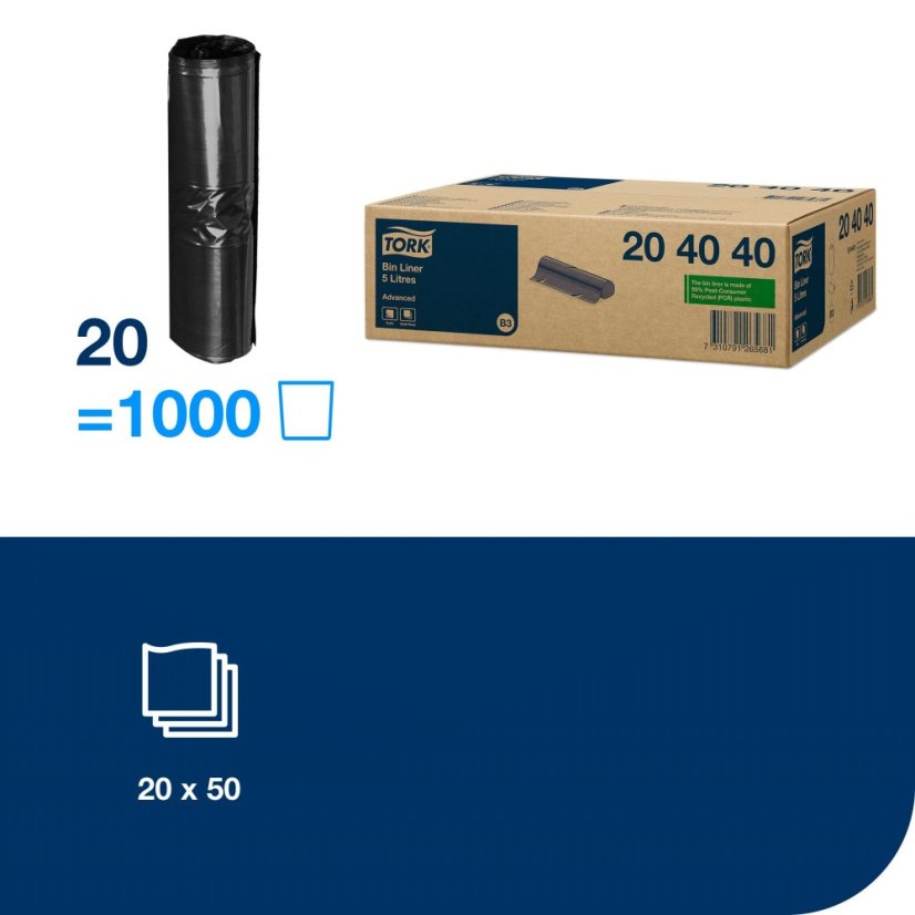TORK 204040 – Pytle do odpadkového koše 5 litrů