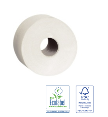 Toaletní papír Merida Jumbo Standard 2.vrstvý, 23cm, 170m, recykl, 6.rolí v balení