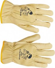 Celokožené rukavice PALLIDA žluté