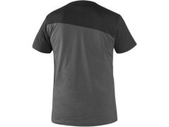 Tričko CXS OLSEN, krátký rukáv, tmavě šedo-černé