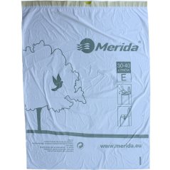 Sáčky na odpadky bílé zatahovací s vůní Merida Top 30-40l, 12.ks v balíčku