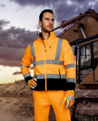 Reflexní mikina fleece ARDON®SIGNAL oranžová S
