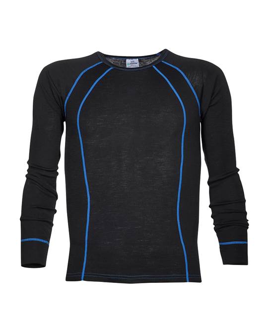 Funkční tričko s dlouhým rukávem ARDON®NAVI černo-modrá - Barva: Černá, Velikost: S