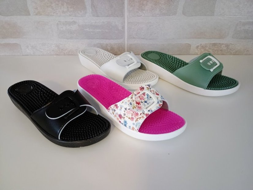 Santé SI/03C dámské pantofle růžové masážní