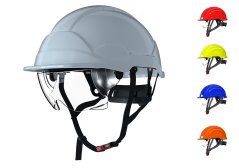 Elektrikářská přilba PAB WH1-C - s integrovaným zorníkem bila