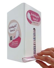 Zásobník na hygienické vložky Bella bílý