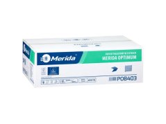 Merida Toaletní papír skládaný MERIDA OPTIMUM, bílý, dvouvrstvý, karton 9000 ks, ECOLABEL