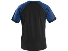 Tričko CXS OLIVER, krátký rukáv, černo-modré