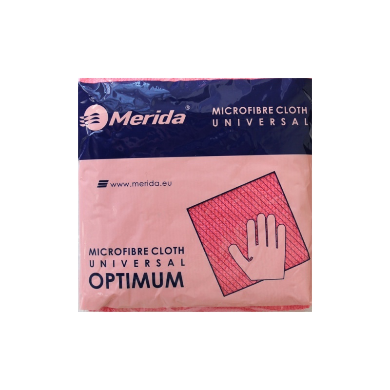 Utěrka z mikrovlákna Merida červená řady Optimum 38x38 cm