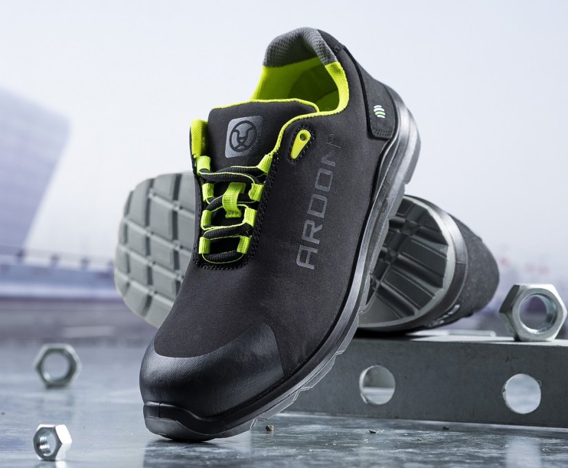 Bezpečnostní polobotka ARDON®SOFTEX S1P - neonová 44 - Barva: černá, Velikost: 48