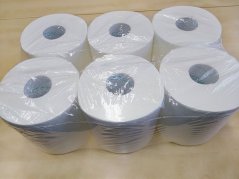 Papírové ručníky Merida Flexi Maxi 1.vrstvé, 100% celulóza s vnitřním odvinem, 6.rolí v balení