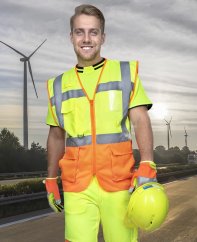 Síťovaná manažerská vesta ARDON®SIGNAL žluto-oranžová S