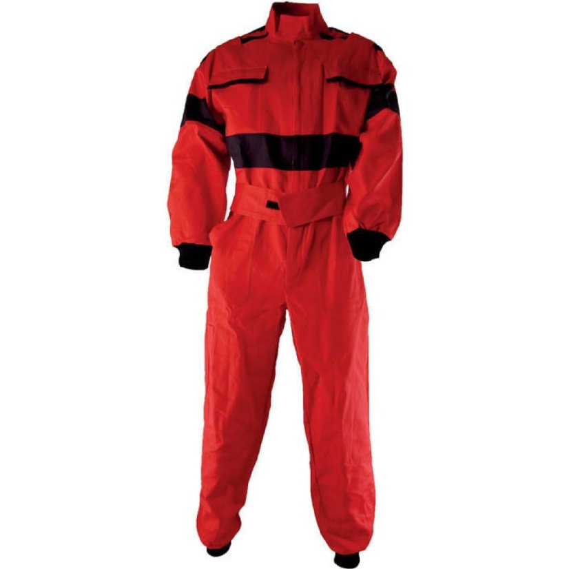 Kombinéza Elite červená s černými doplňky
