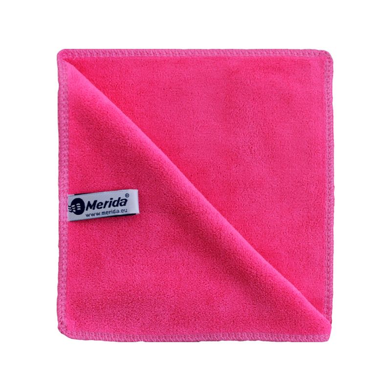 Utěrka z mikrovlákna Merida červená nejvyšší řady Premium 38x38