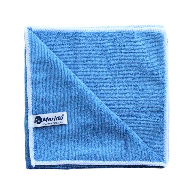 Utěrka z mikrovlákna Merida modrá řady Optimum 38x38 cm modrá